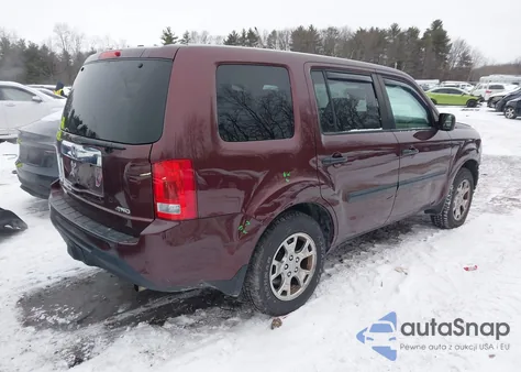 2014 Honda Pilot Lx z USA, uszkodzony, nr VIN 5FNYF4H25EB002706